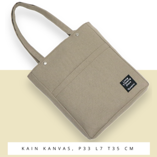 Totebag kantong living depan