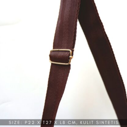 FREE ONGKIR Tas Slempang Selempang Pria Cowok kulit sintetis Sling Bag PU Leather sehari hari - Gambar 7