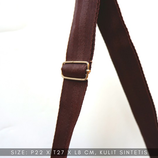 FREE ONGKIR Tas Slempang Selempang Pria Cowok kulit sintetis Sling Bag PU Leather sehari hari - Gambar 7