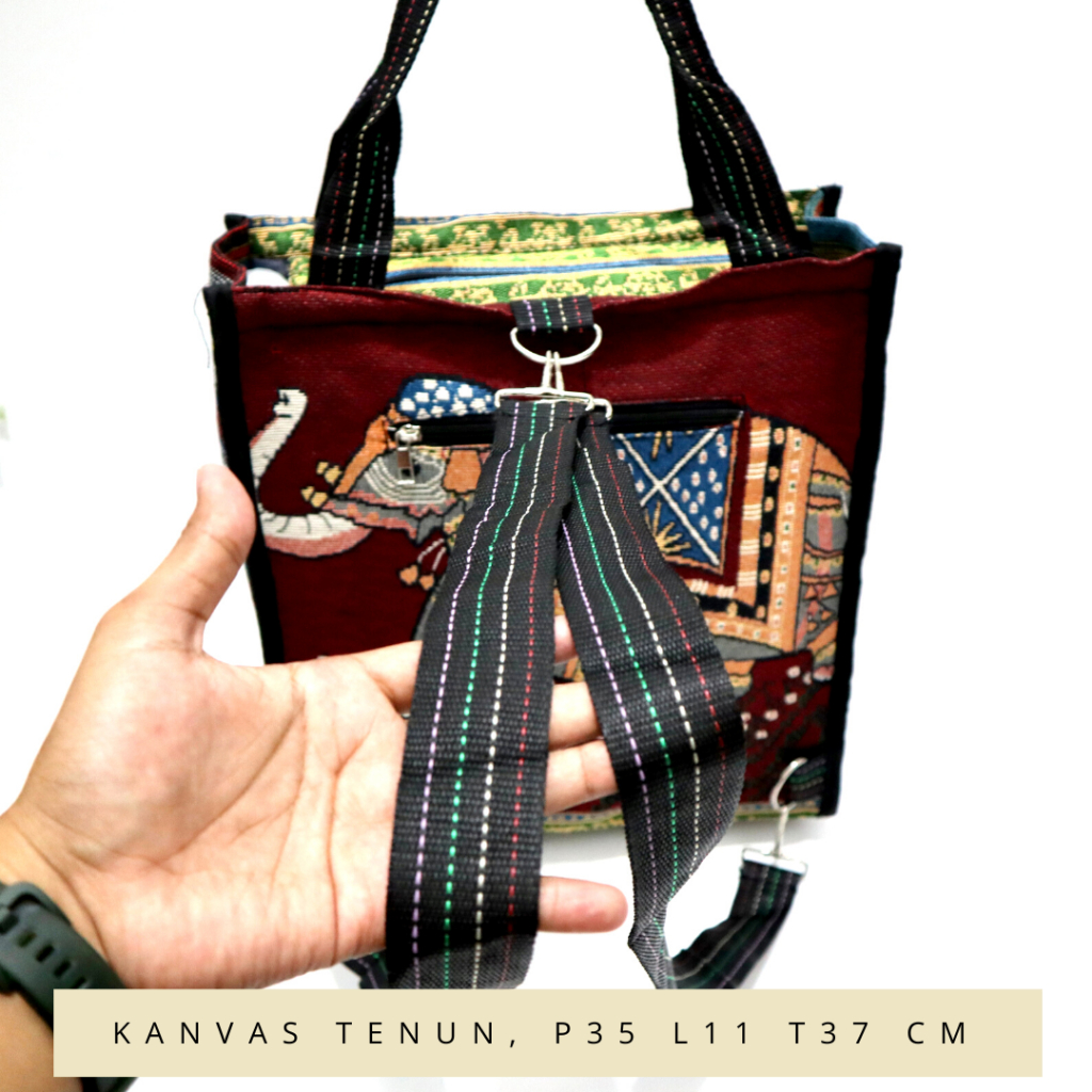 Promo Fashion ransel motif Karakter tutup tanpa boneka /tas ransel murah /fashion wanita Lokal Punya - Gambar 2