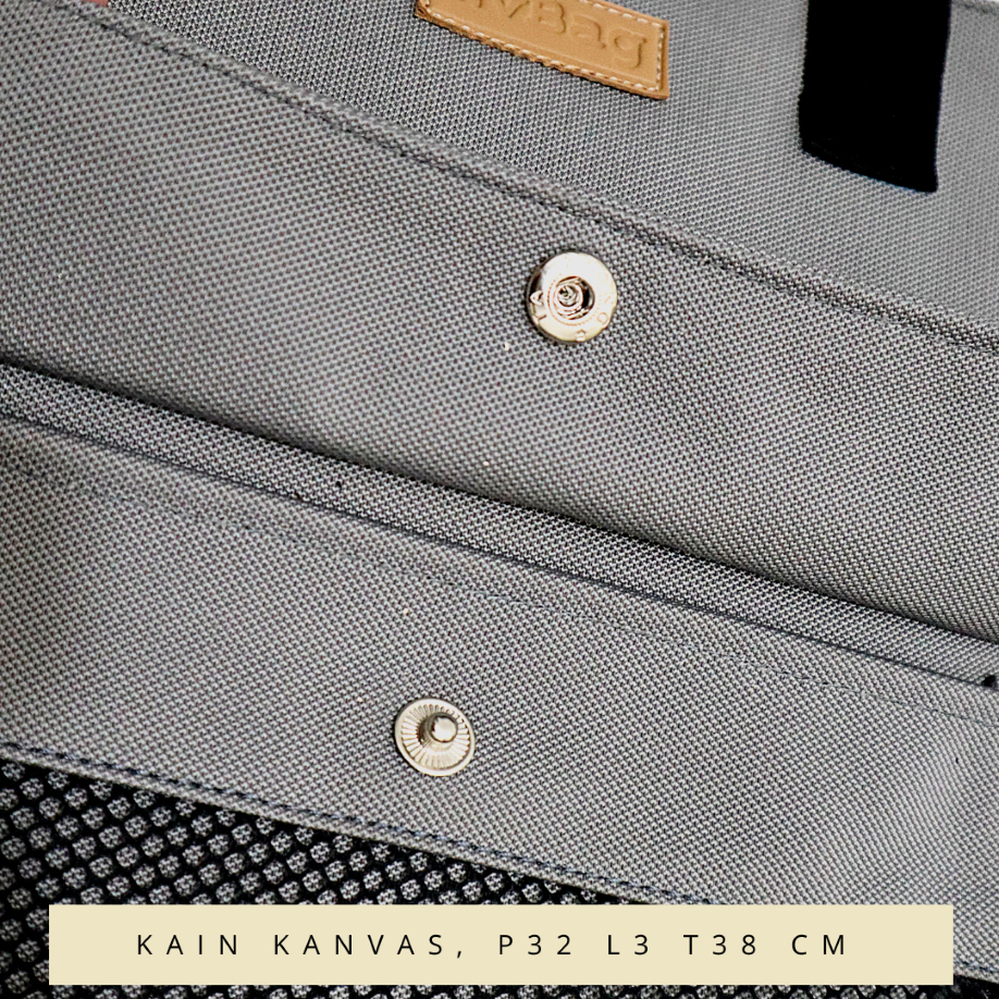 COD in SAJA Totebag fashion krem tali kanvas motif gadis kepang Tas Kuliah dan Pergi Jalan Jalan - Gambar 6