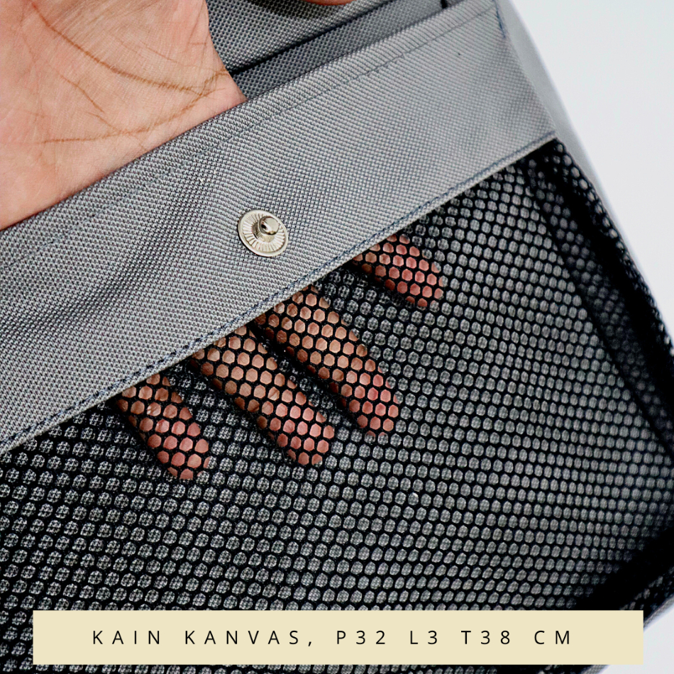 COD in SAJA Totebag fashion krem tali kanvas motif gadis kepang Tas Kuliah dan Pergi Jalan Jalan - Gambar 2