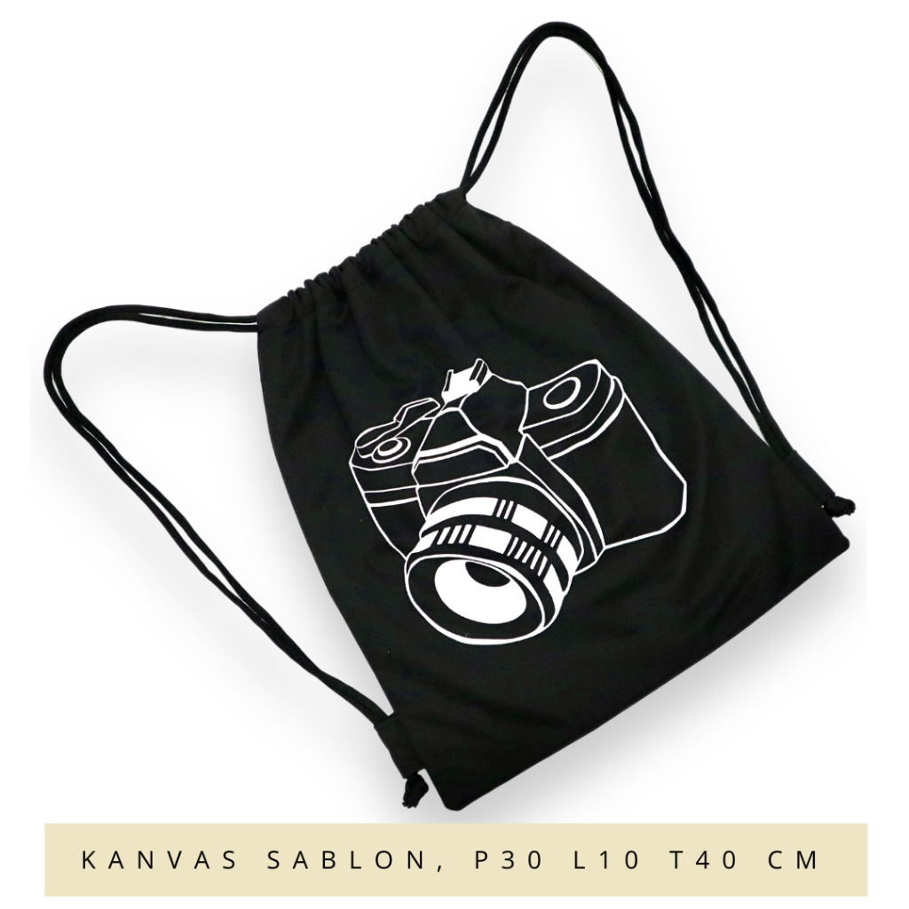 COD Tas Serut Fashion Hot Fashion Men's Women's Print Shoulder Folding Drawstring String Bag Backpack School