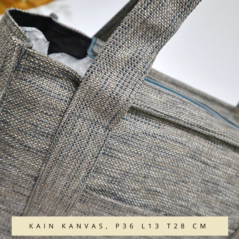 NEVSET Tas Wanita Tas Tote Ukuran Besar Big Jumbo Tas Totebag Wanita Model Terbaru Kanvas Kuat - Gambar 8