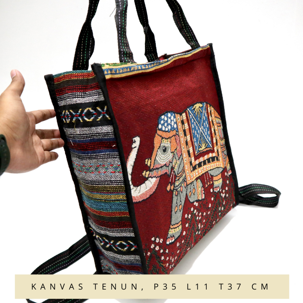 Promo Fashion ransel motif Karakter tutup tanpa boneka /tas ransel murah /fashion wanita Lokal Punya - Gambar 3